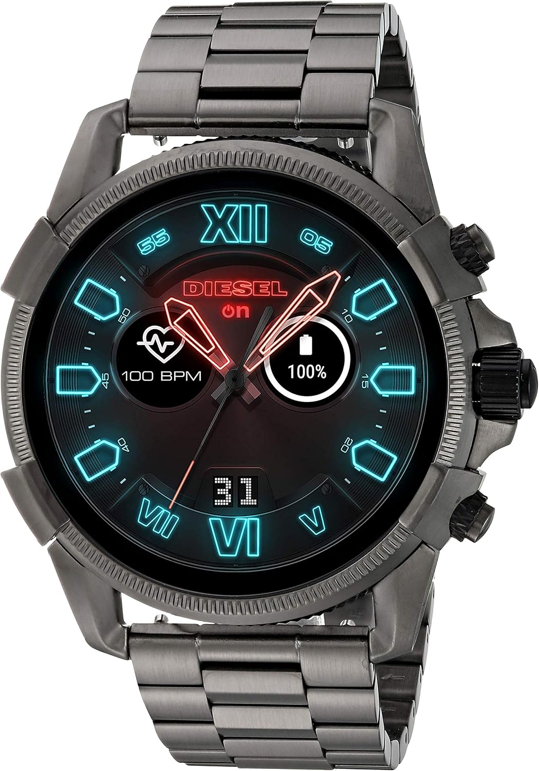 Diesel On Men's Smartwatch Powered with Wear OS by Google with Heart Rate,  GPS, NFC, and Smartphone Notifications
