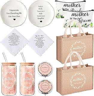 12 Pcs Mother of the Bride and Mother of the Groom Gifts Set 16oz