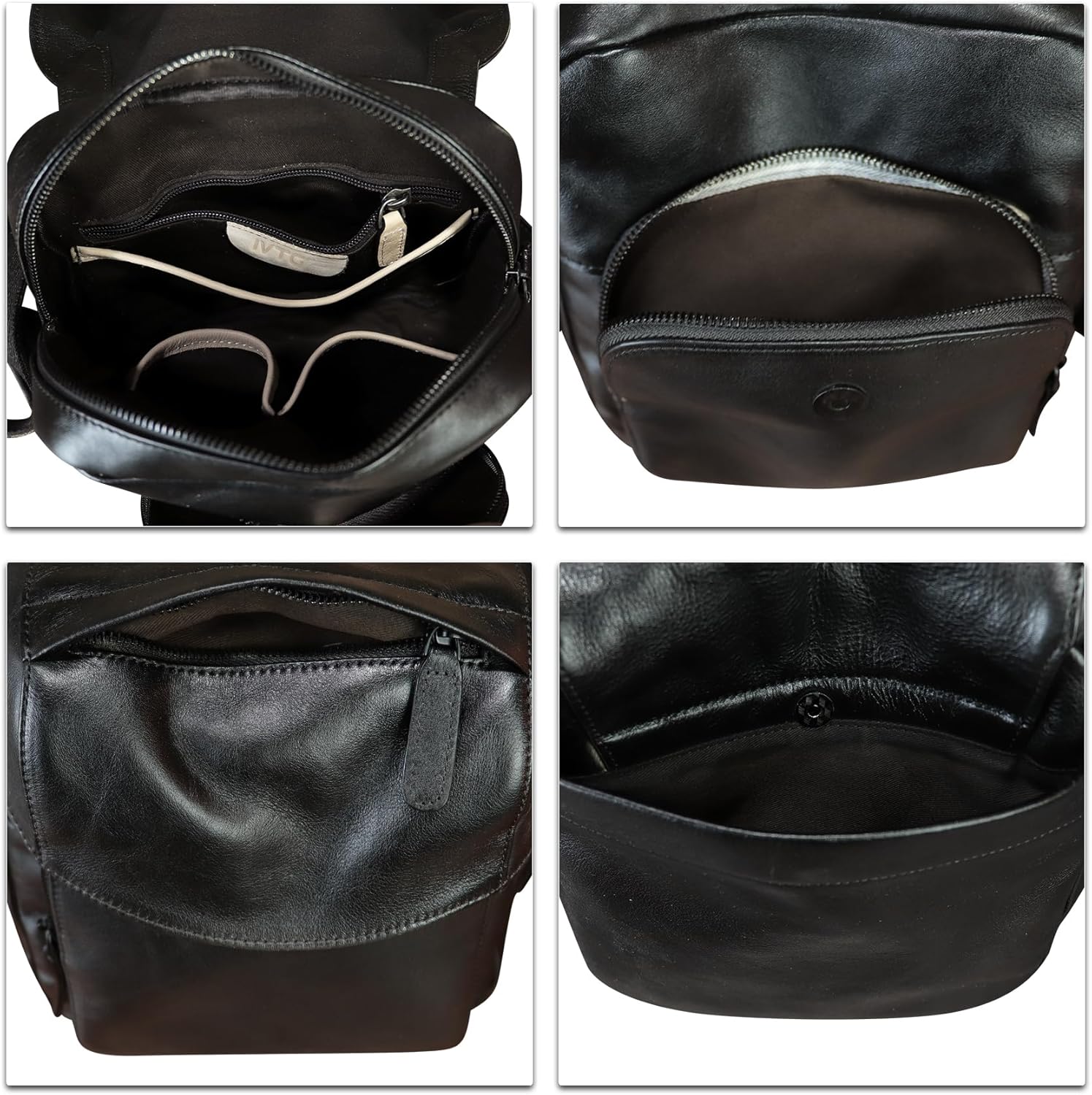 IVTG Genuine Leather Messenger Bag for Men Crossbody Shoulder Bag Satchel Casual Sling Daypack Work Business Daily Purse - Image 7