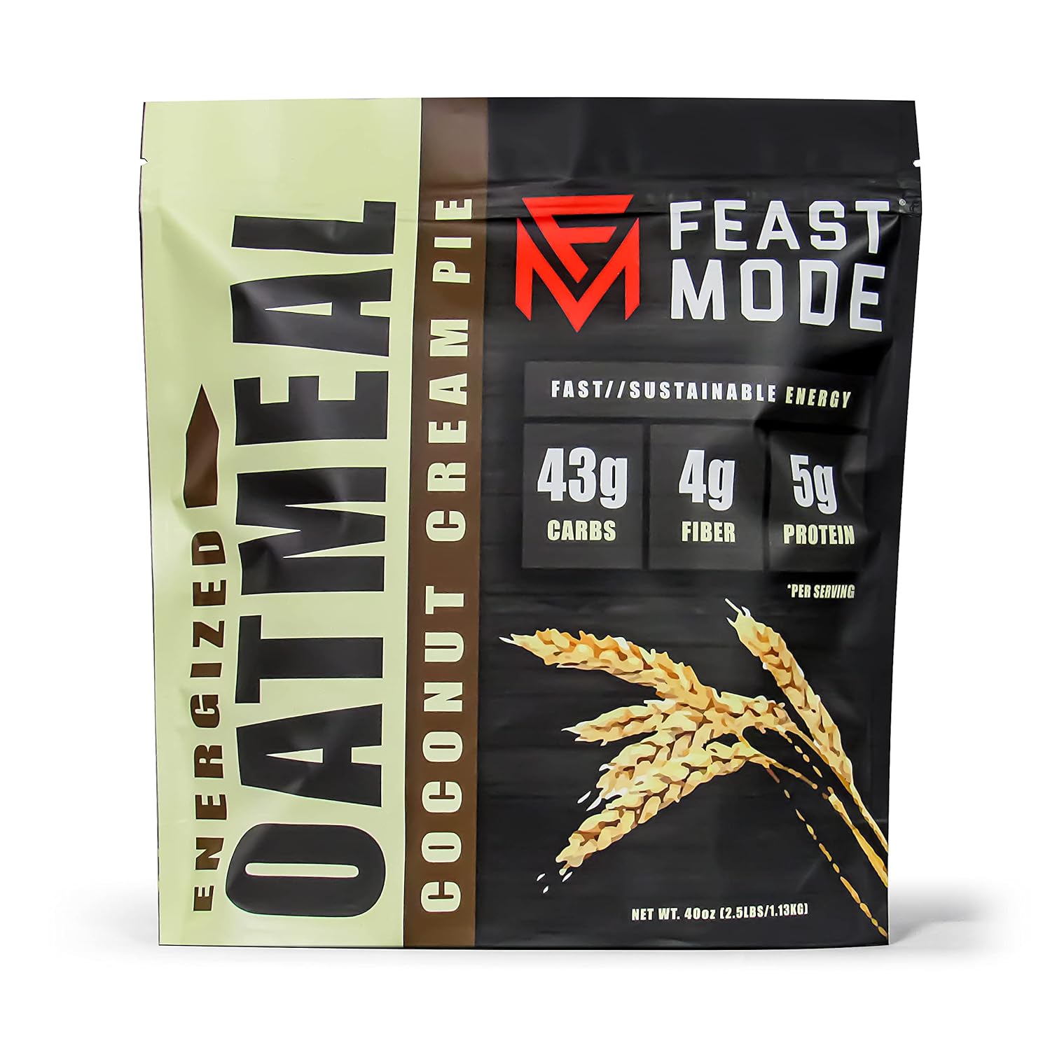 Avena Energizada Sabor Coconut Cream Pie Feast Mode Flavors 40 oz (2.5 lb)