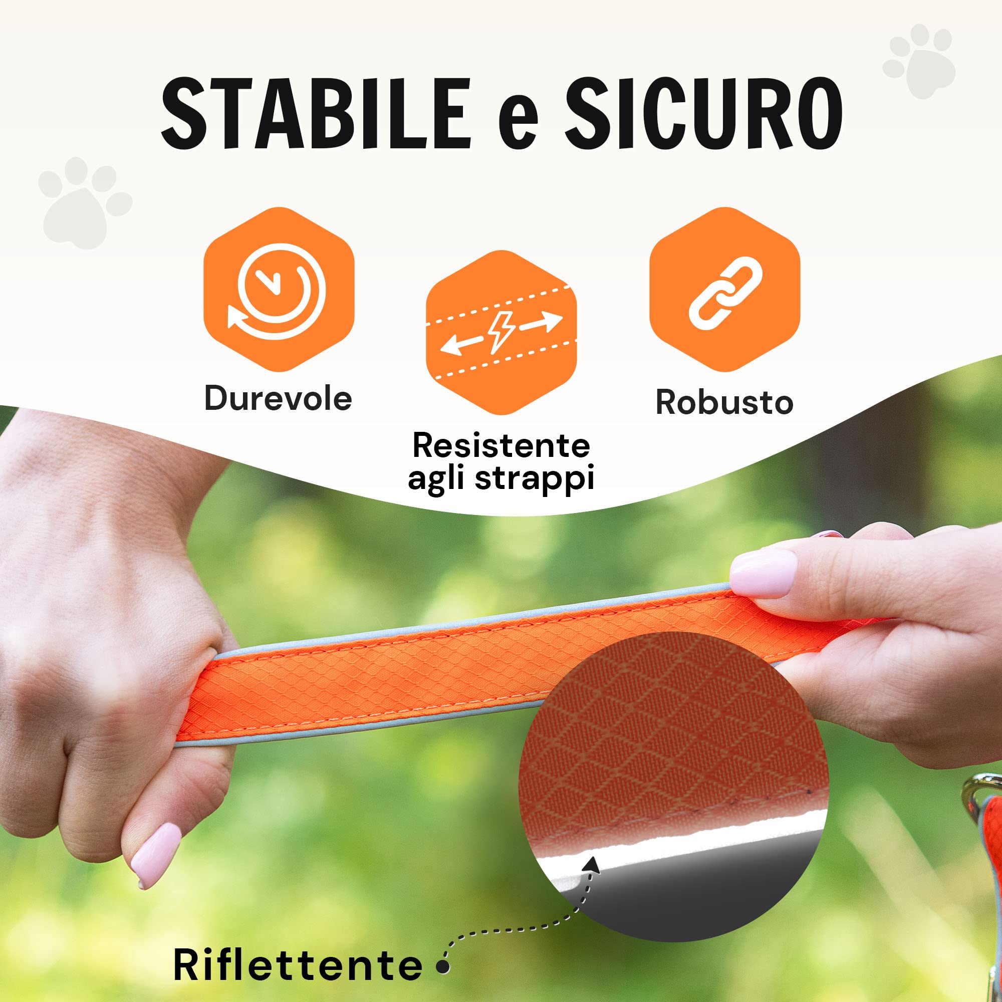 Hundefreund Guinzaglio multifunzione (6 in 1), regolabile, 3 m, da appendere, riflettente, con 3 anelli per cani di medie e grandi dimensioni, guinzaglio doppio per spalle e guinzaglio sportivo