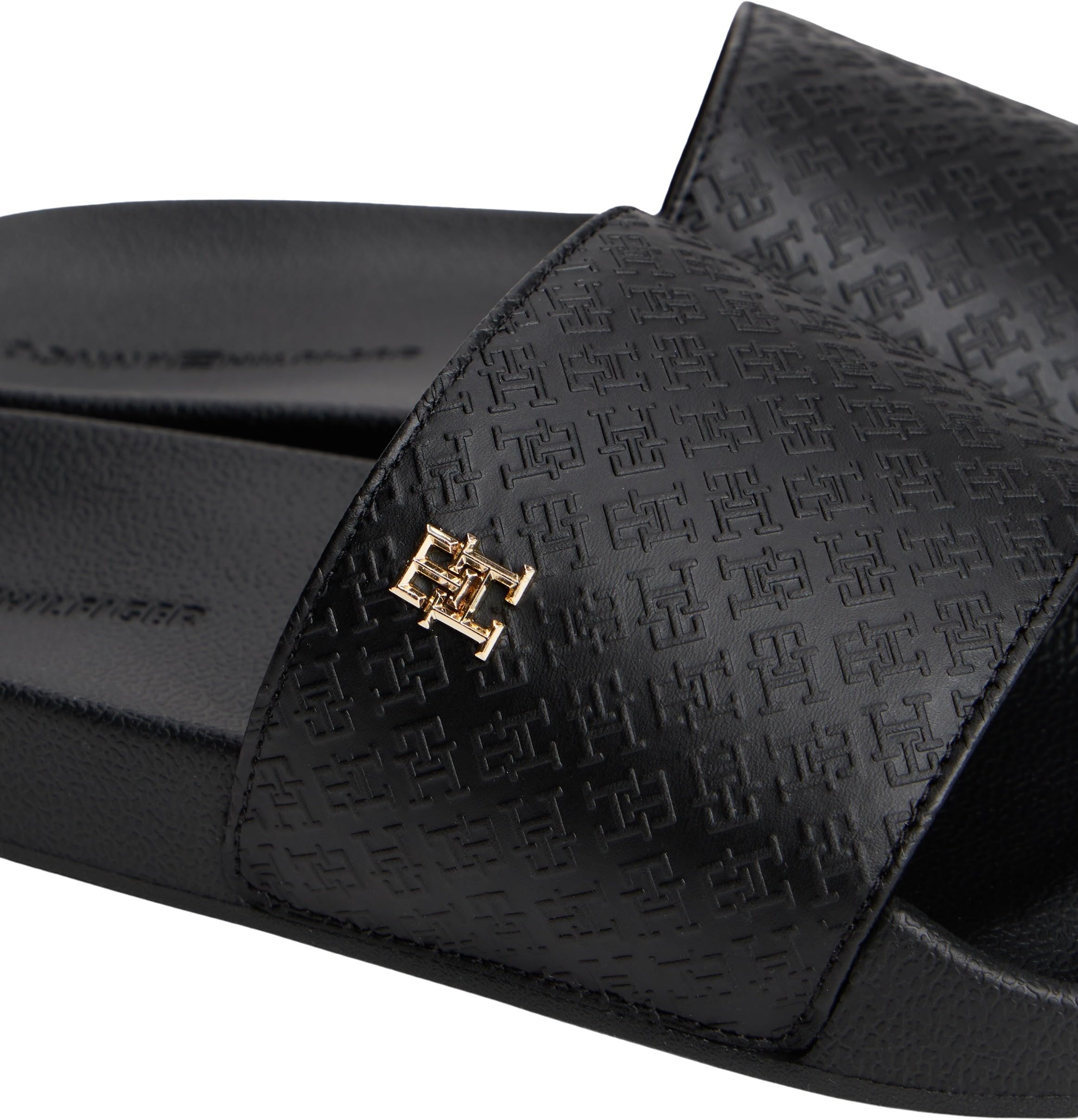 Tommy Hilfiger Damen Badeschuhe Pool Slide mit Monogramm-Muster