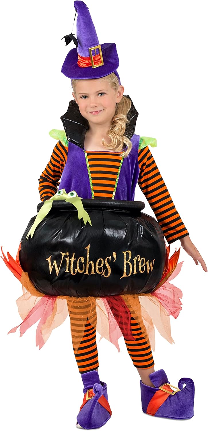 Rubies Girl's Princess Paradise Cauldron Witch Costume, X-Small