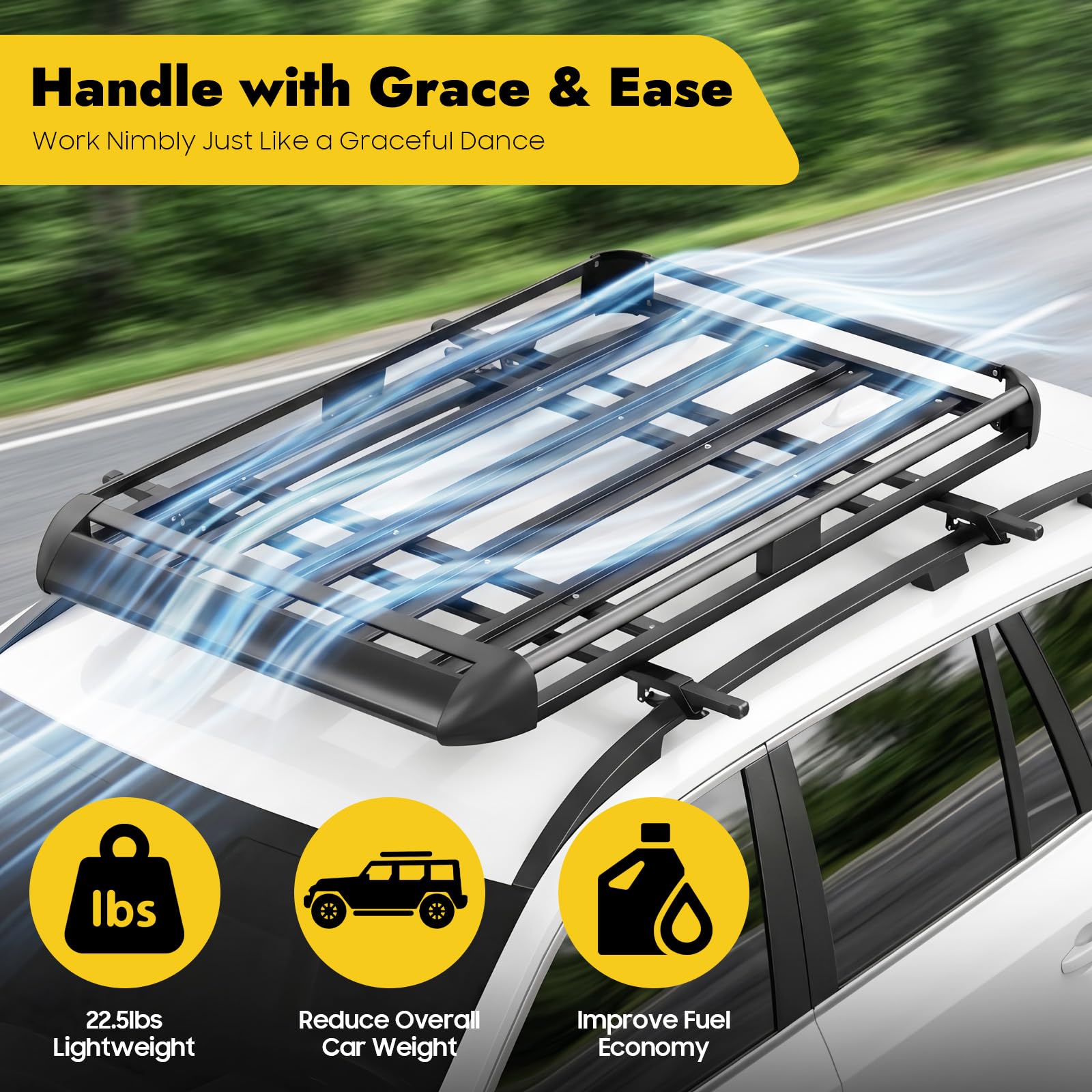Portaequipajes universal de 160 cm, cesta para el techo del coche, cesta de aluminio, color negro, capacidad de peso de 150 kg, ancho ajustable de 100-135 cm (160 cm)