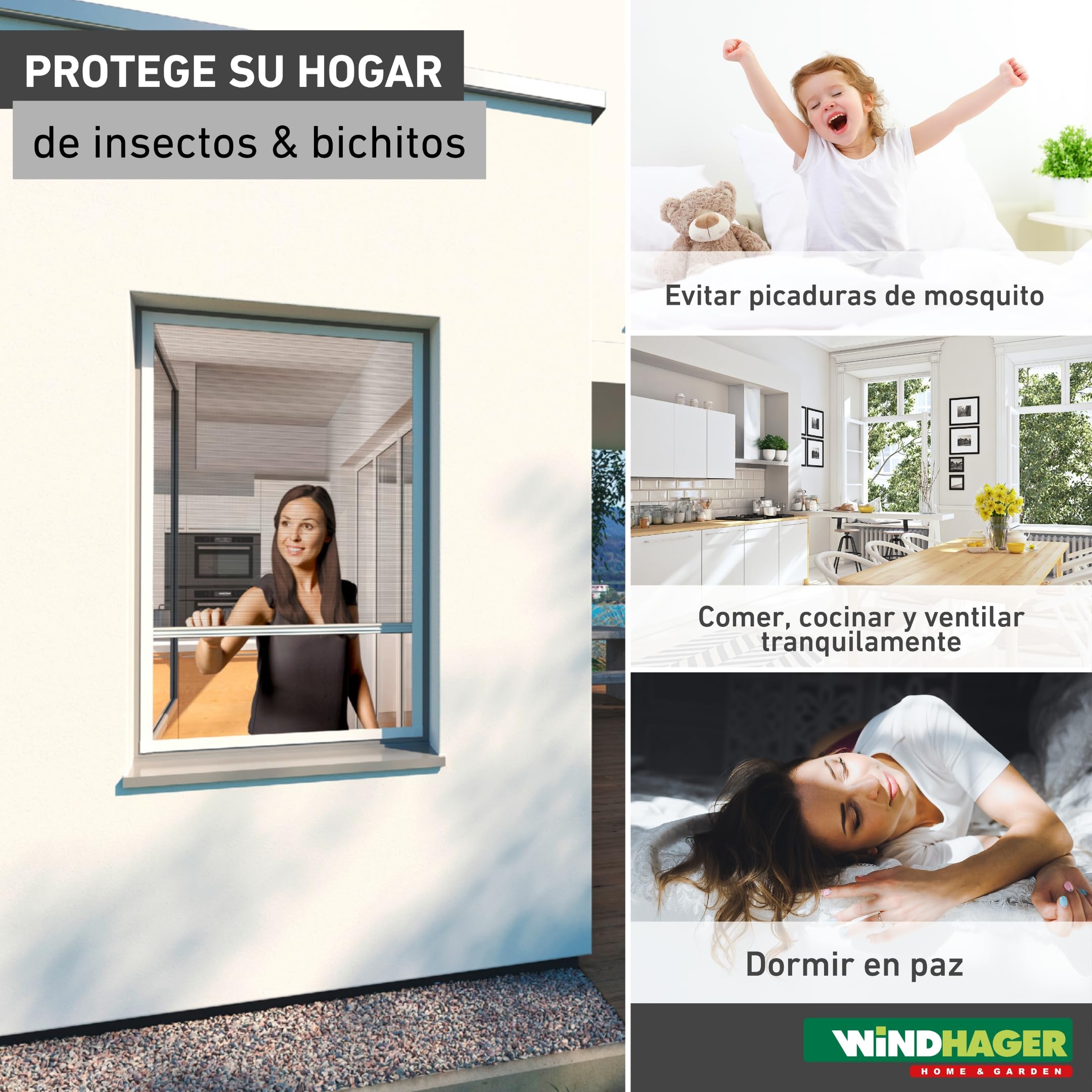 Windhager Expert 03243 - Estor Plisado para Ventana (ultraplano, 100 x 120 cm), Color Gris