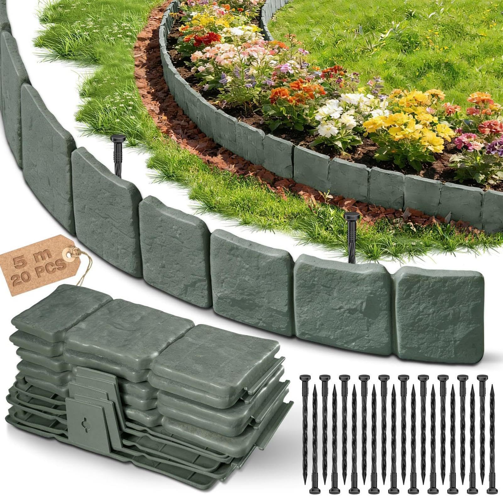 Bordure de jardin élégante pour décoration extérieure