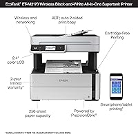 Vista 4 de Epson EcoTank ET-M3170 Impresora inalámbrica monocromática todo en uno Supertank con ADF, fax y Ethernet PLUS 2 años de tinta ilimitada*