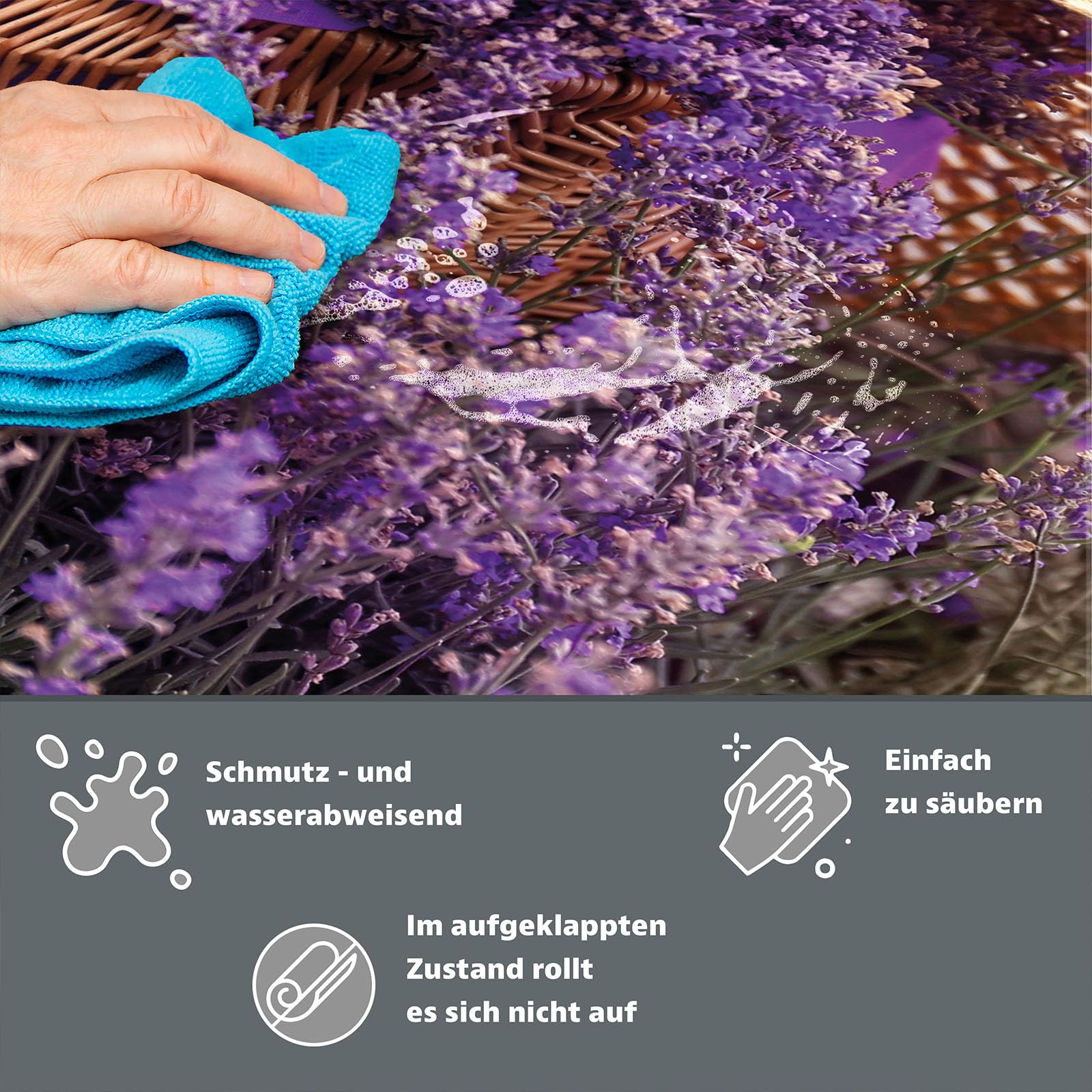 Copertura Tappetino Piano Induzione 30x52 cm Cucina Coprifornelli Protezione per Piano Induzione - lavanda