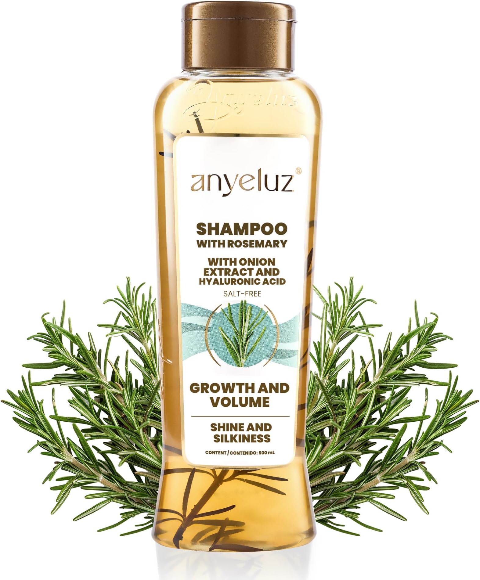 Rosemary Shampoo – Strengthens Hair, Fights Damage from Styling, Natural Formula for Daily Use, Suitable for All Hair Types