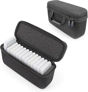 CASEMATIX N64 Game Cartridge Storage Case Compatible with 12 Nintendo 64 Game Cartridges, Retro Video Game Organizer with Padded Game Holder, Carry Handle and Zipper Closure for Game Collectors