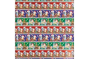 Hobby Lobby Bluey Striped Christmas Gift Wrap