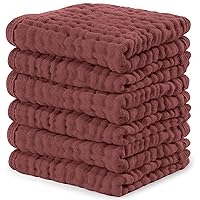 Vista 54 de Comfy Cubs - Paquete de 10 paños de muselina para eructos, 20 x 10 pulgadas, grandes, 6 capas, 100 % algodón, ultraabsorbentes, suaves, seguros