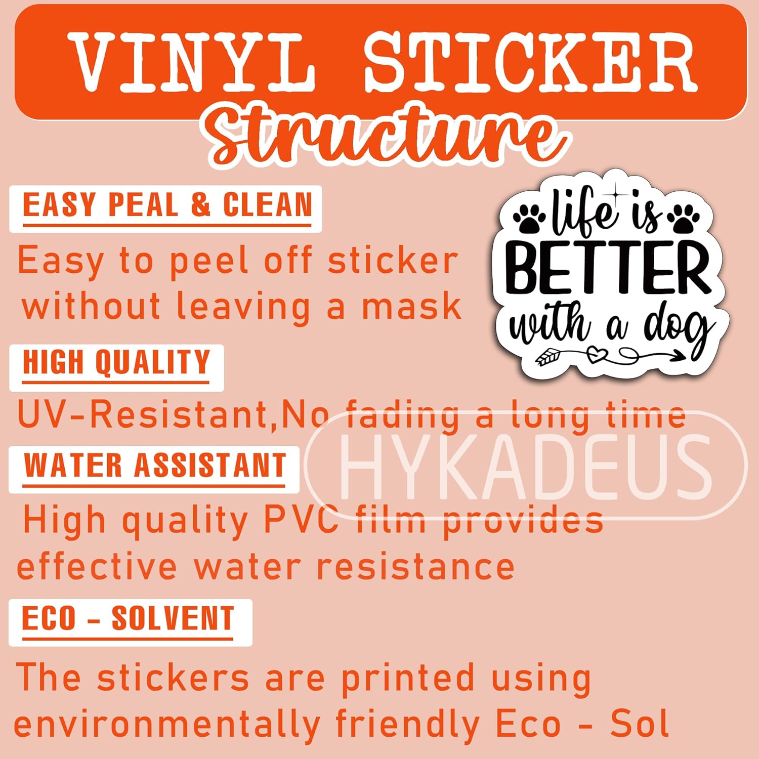 (3Pcs) Life is Better with A Dog Sticker Dog Paw Sticker Dog Lover Stickers Dog Decals Waterproof Vinyl Decal Decorate Books, Laptops, Cups, Phone Cases, Water Bottles, Tumblers, Kindles 3 x 2.7 Inch - Image 3