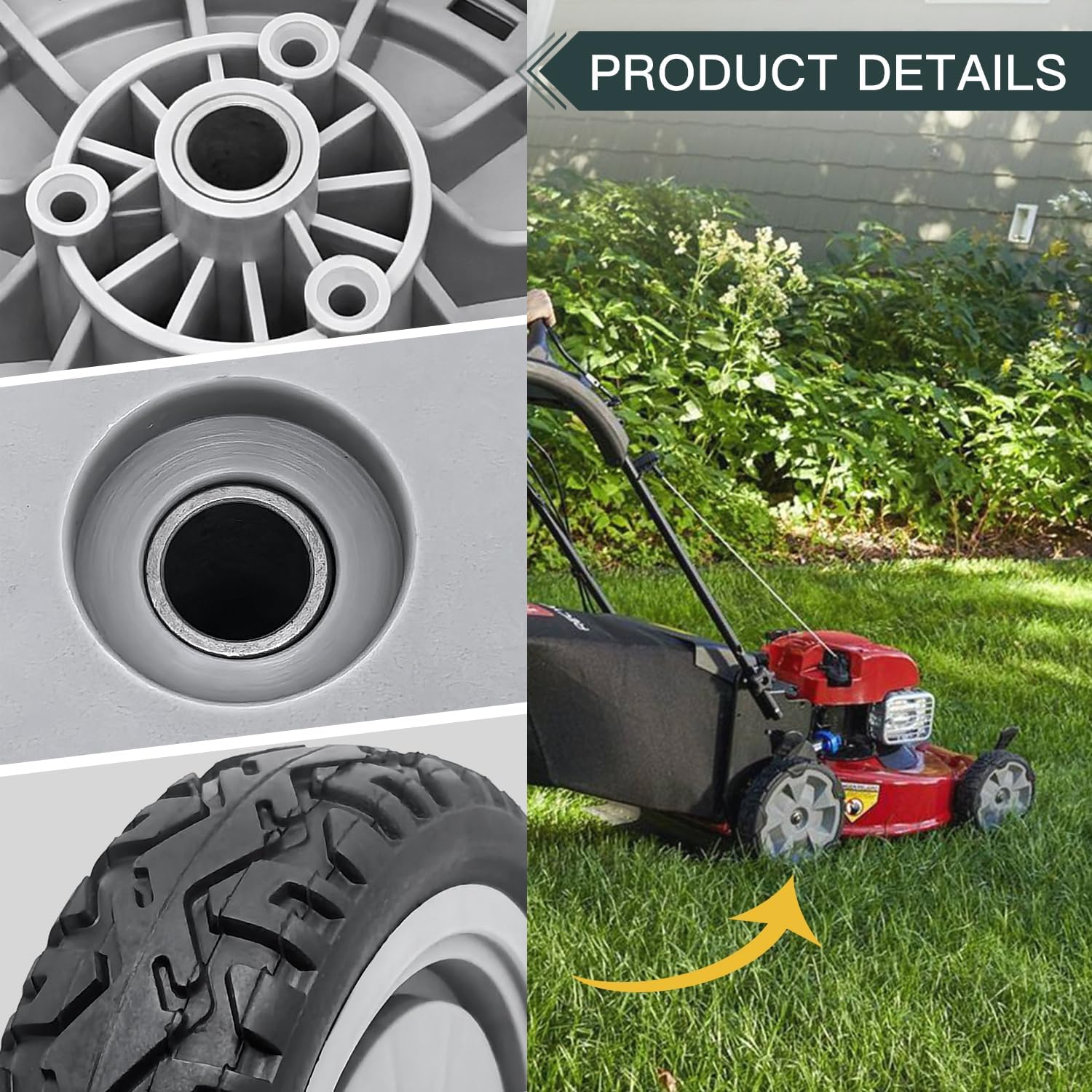 2pck Lawn mower Front Wheel for Toro Super Recyclers 107-3708 8 inch wheel