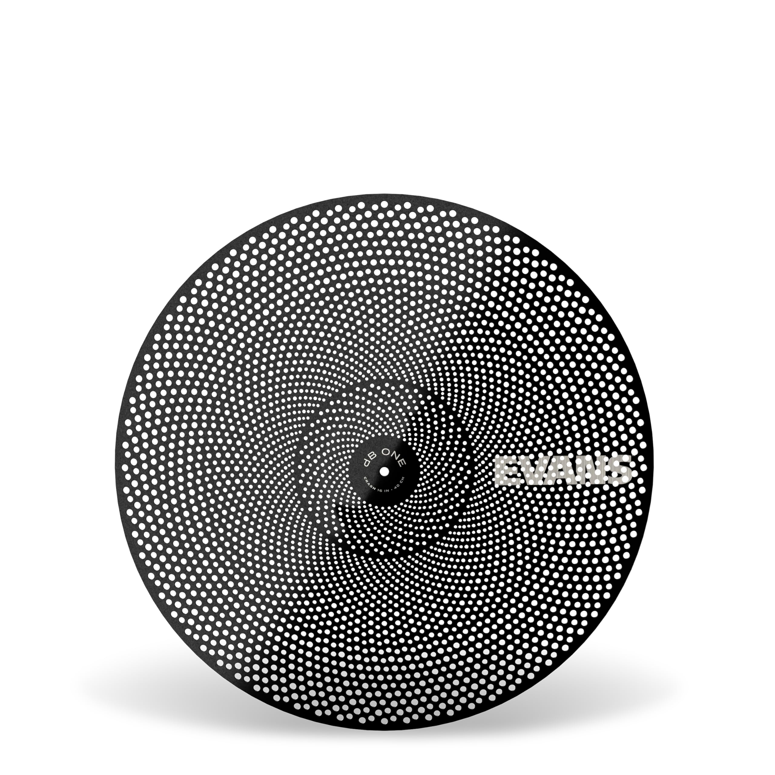Evans Schlagzeug‑Becken – dB One Crash Becken – 16 Zoll – Low‑Volume Becken – Reduziert Lautstärke bei natürlichem Spielgefühl
