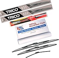 Vista 22 de WiperBladesUSA Juego de limpiaparabrisas compatible con Toyota Corolla 2013 (juego de 2) limpiaparabrisas