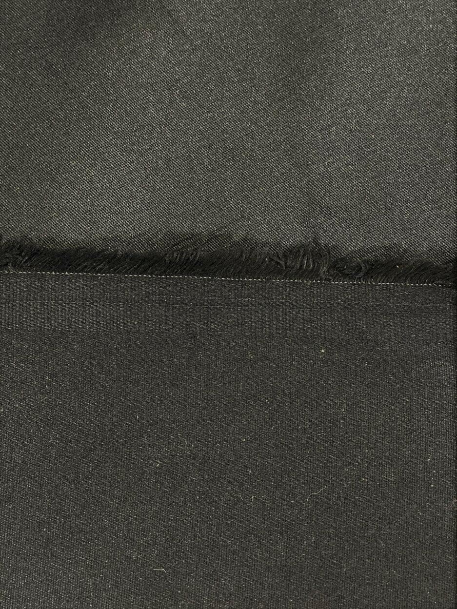 Midnight Black Canvas Twill Fabric 100% Cotton 8 Ounce Upholstery Apparel Soft 58 Inches Wide by The Yard