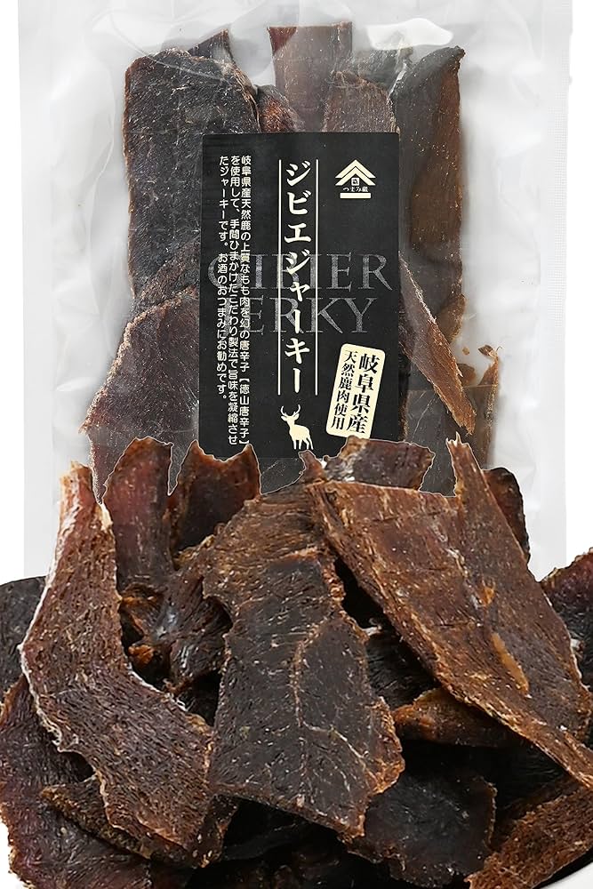 Amazon | 鹿肉 ジャーキー【岐阜県産 お取り寄せグルメ 珍味/赤身 鹿肉