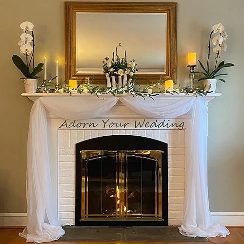 Miniatura 7 de Waipfaru Guirnalda de olivo de Navidad con luces, guirnalda de mantel iluminada de 6 pies con temporizador, guirnalda de ramitas artificiales de