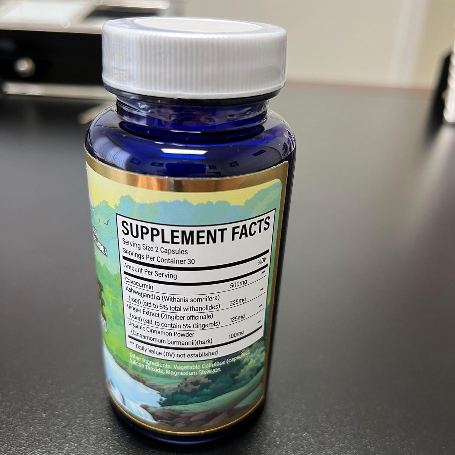 RIVER OF LIFE Natural Organic Turmeric and Ashwagandha Supplement, with Black Pepper- 1050 mg - 60 Capsules