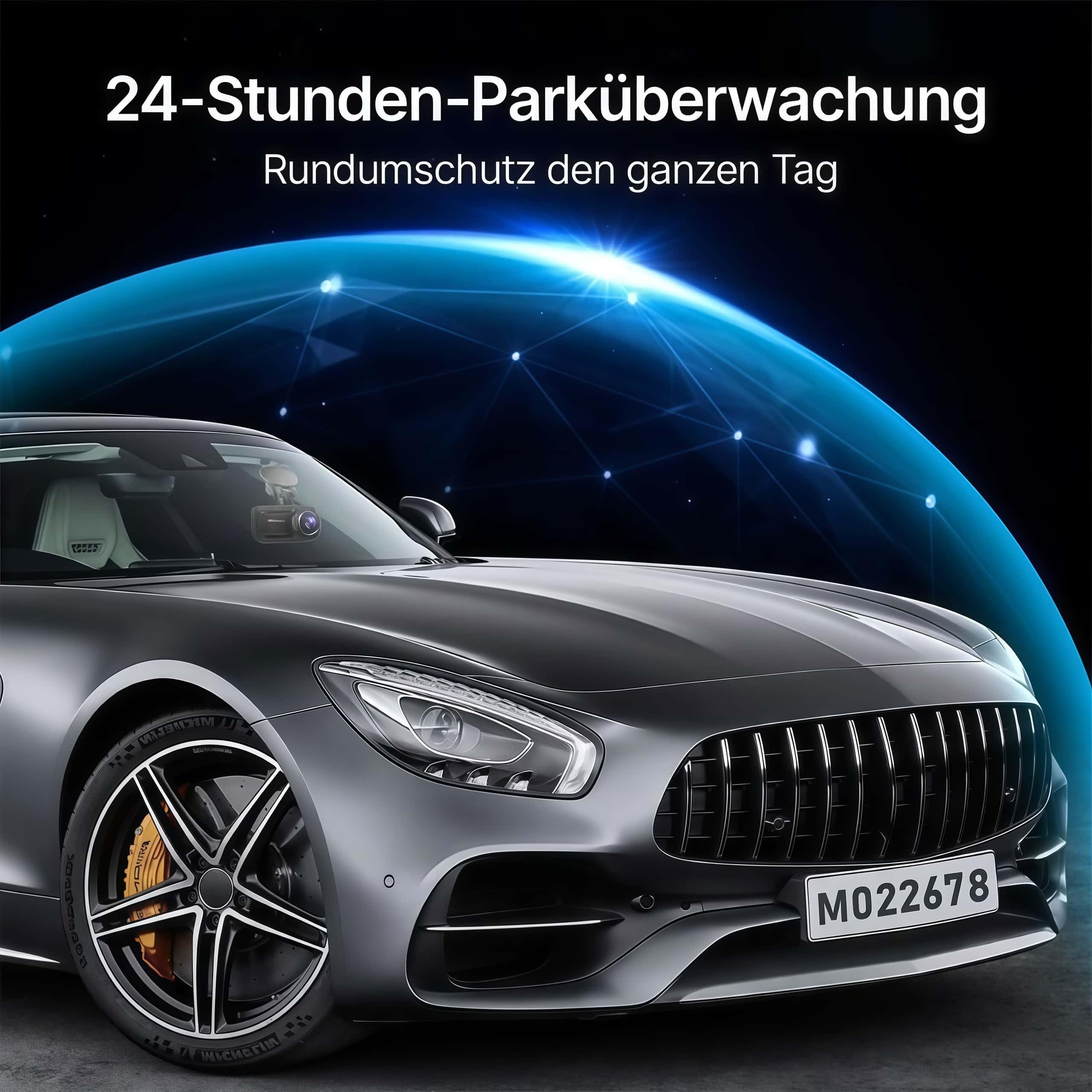 4K Dashcam mit 3,94" Bildschirm/Vorne & hinten/Autokamera mit 170° Weitwinkelansicht/Nachtsicht/Parküberwachung Vorne Und Hinten Mit Parküberwachung Für Unterwegs (Schwarz A,32G)