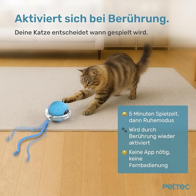 Foto 4 de 7 de PETTEC Toy Interactive Ball (Blue 1 Ball)