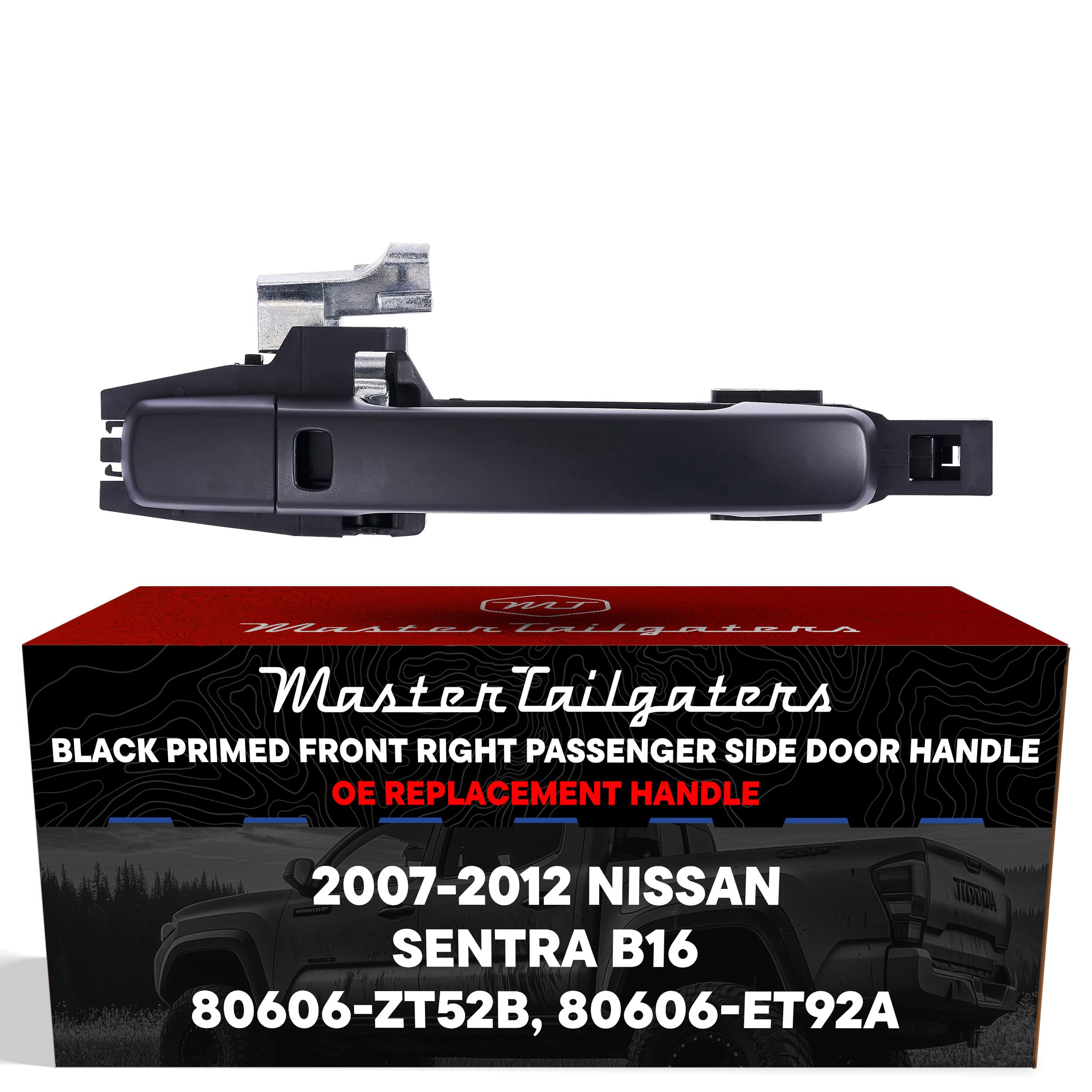 Amazon.com: Exterior Door Handle Black Primed Replacement for