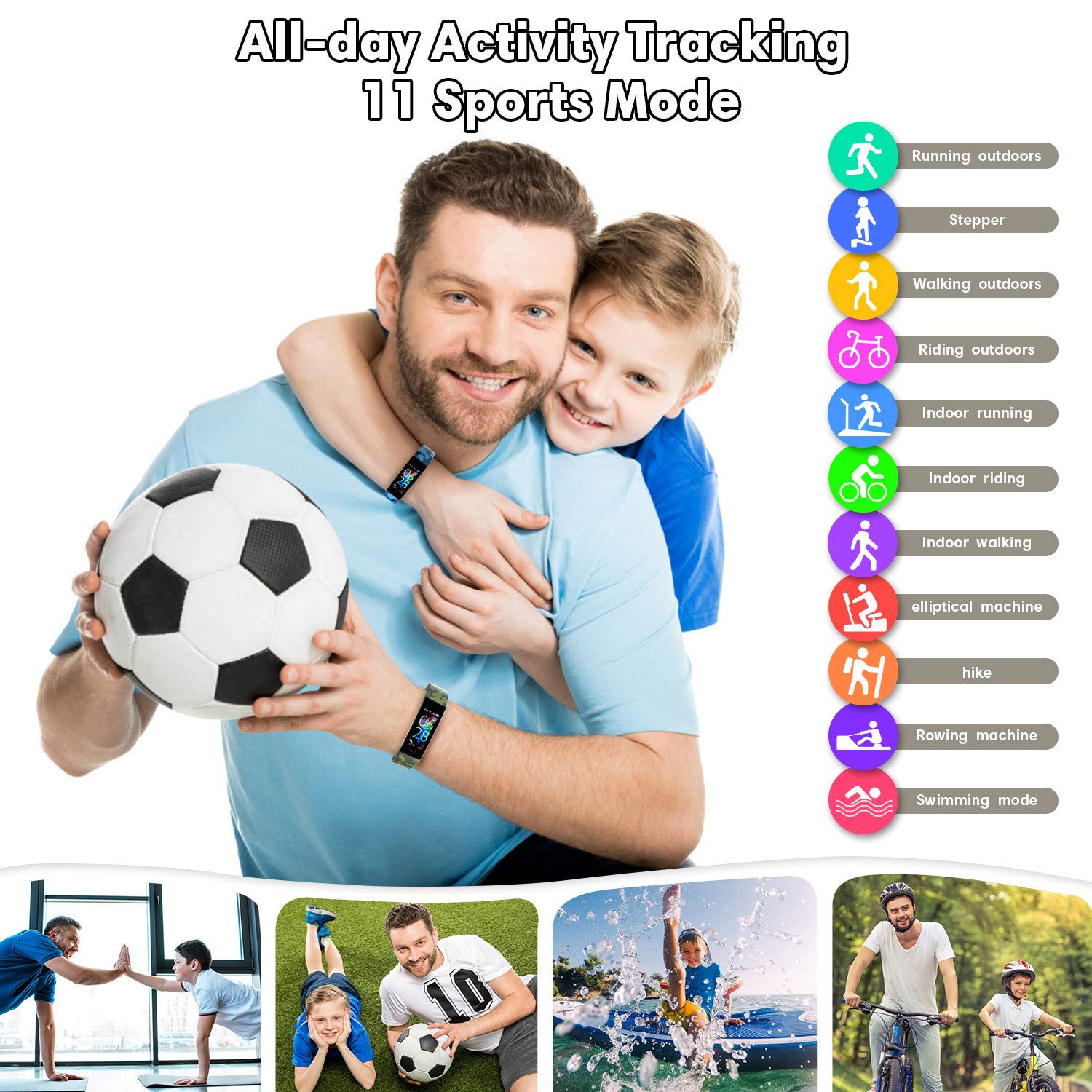 Buy GOGUM Slim Fitness Tracker with Replacement Band for Kids Girls