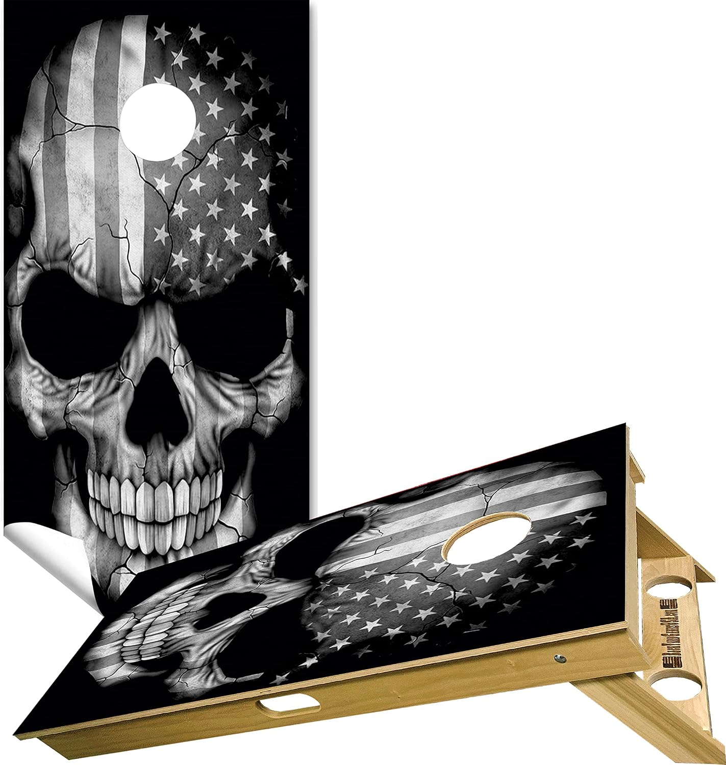 American Cornhole Board Wraps , 10+ Designs Cornhole Decals and Wraps for Boards (Set of 2), Cornhole Skins for Boards