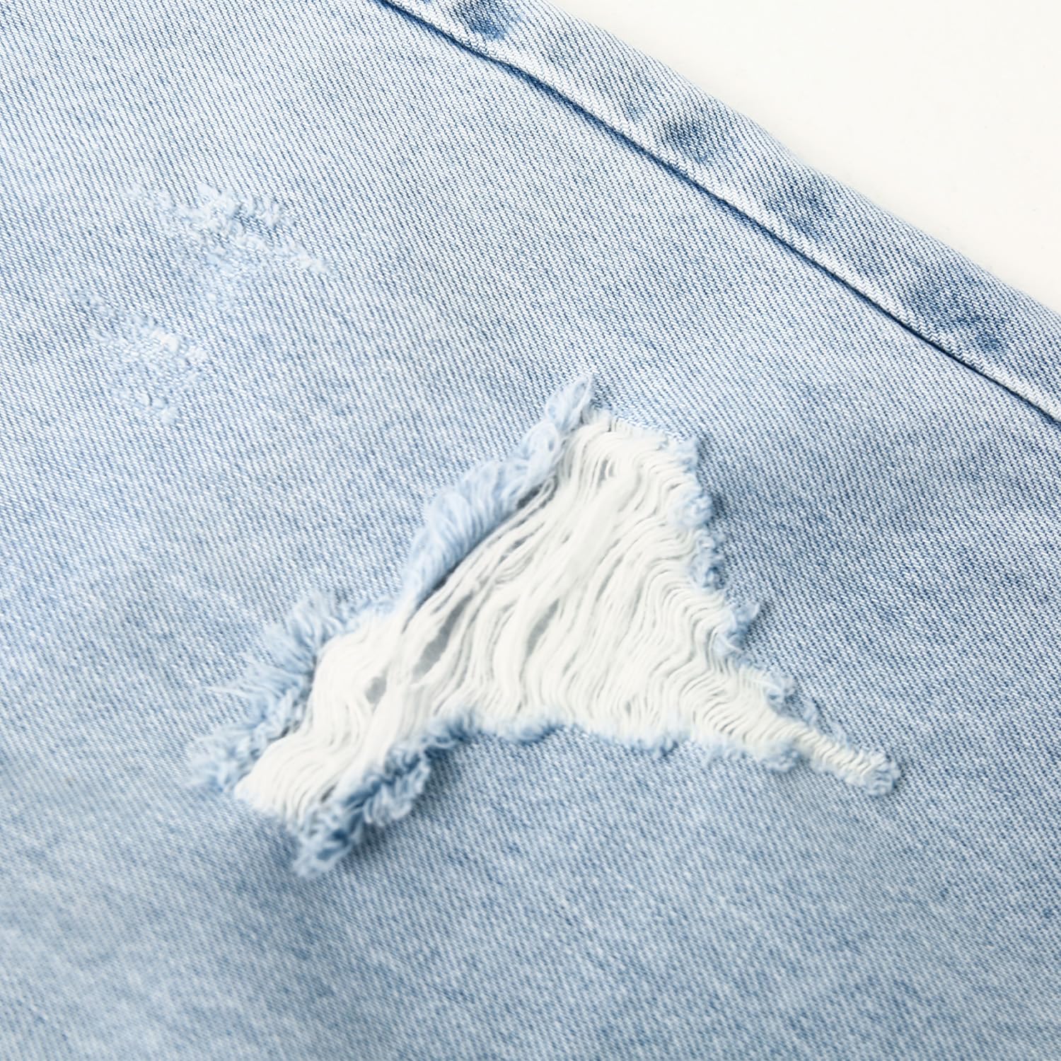KIDSCOOL SPACE Jeans Svasati per Ragazze, Pantaloni in Denim Morbido Strappati a Gamba Larga da Bambina