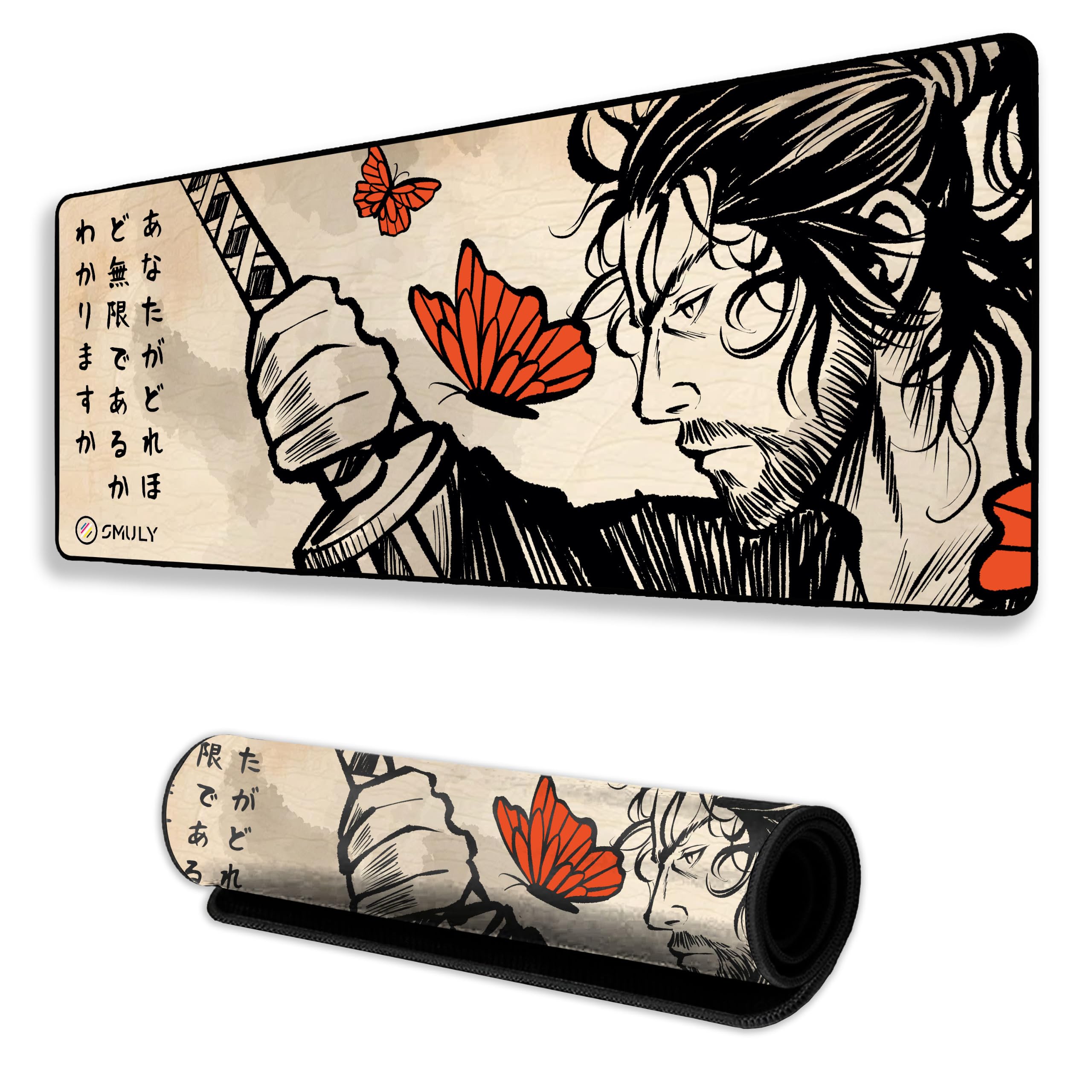 Akatsuki Inspired Anime Gaming Mouse Pad, Large Desk Mat 58.5 x 28 cm, Extended Washable Mousepad, Desk Pad, 2mm Thick Non-Slip Rubber Base, Stitched Edges, Smooth Surface (Multicolour) — Amazon image 14