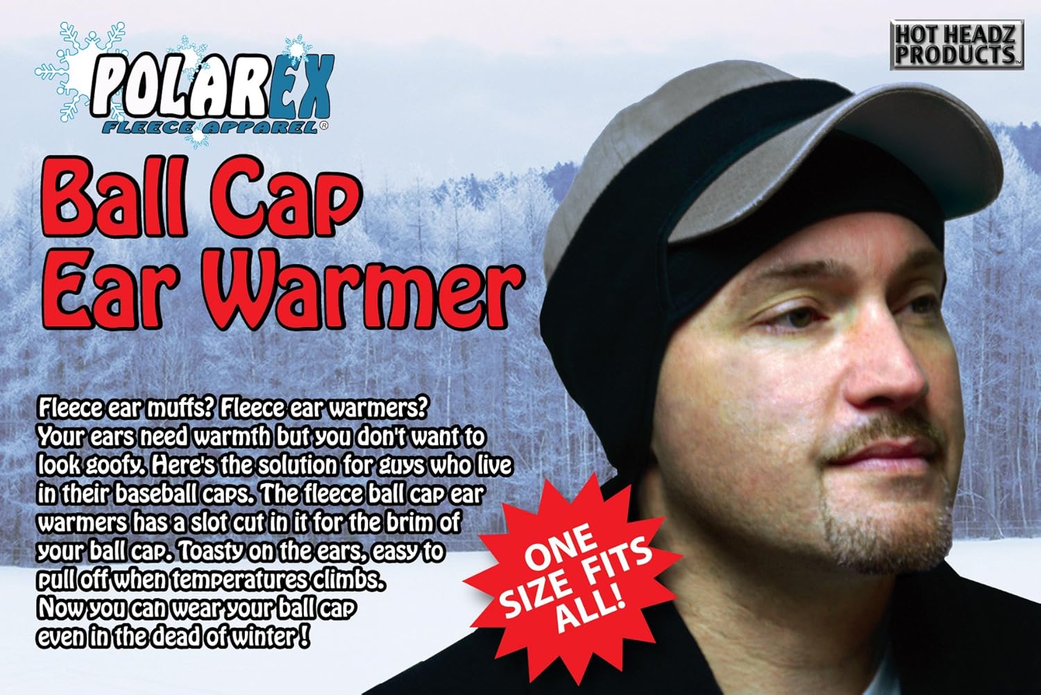 Baseball cap ear warmer Clearance