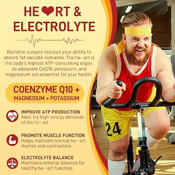 Liposomal Methylated Bariatric Multivitamin Gummies with Iron for Women & Men, High Absorption Multivitamin w/CoQ 10, Probiotic, Digestive Enzymes Support Gastric Bypass & Sleeve Recover, Energy,1Pack