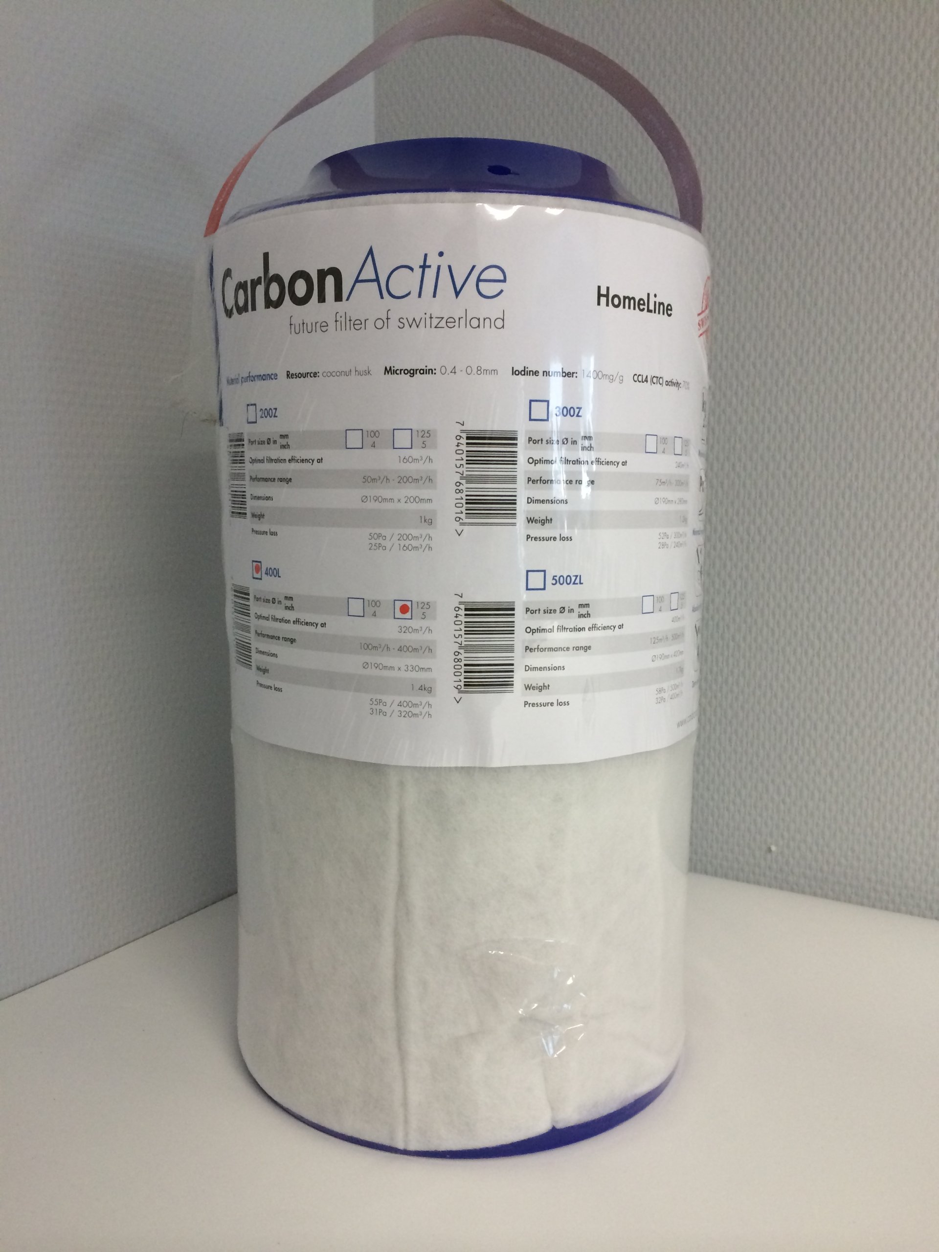 Carbon Aktive 400L Aktivkohlefilter Grow 400m³/h Geruchsfilter