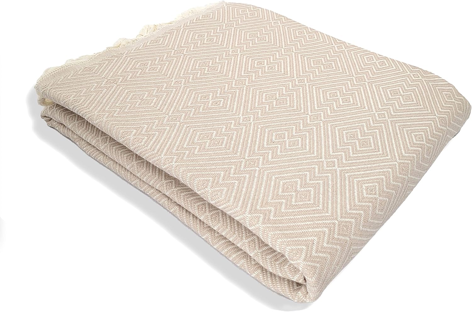 Wellstil Kaira King Size Cotton Blanket • Vintage Turkish