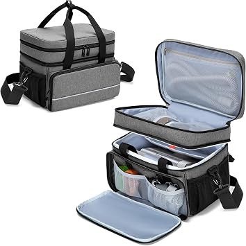 CURMIO CPAP Travel Case Compatible with ResMed AirSense, AirStart 10 | Portable Carrying Case with Shoulder & Luggage Straps Compatible with Philips Dreamstation, 3B Medical Luna G3, XT Fit