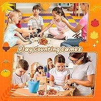 Vista 6 de JUNEBRUSHS Mini Borradores Lindos de Otoño para Acción de Gracias Juego a Granel de 150 Piezas, Paquete de Borradores de Lápiz Novedosos de Hoja