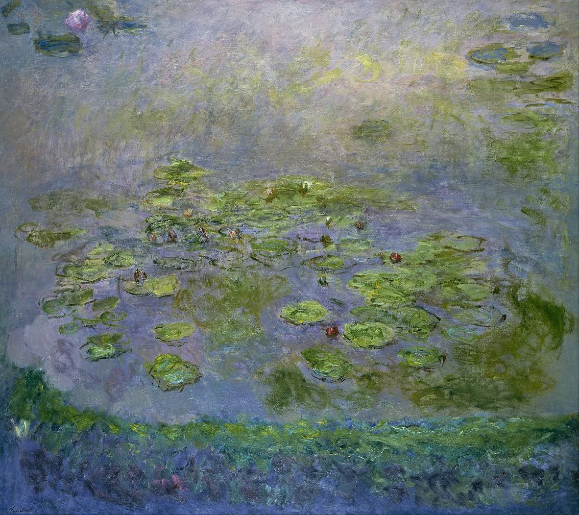 Impression d'art Nymphéas de Claude Monet affiche vintage Premium