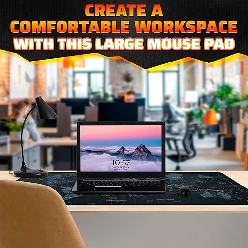 Miniatura 5 de Alfombrilla de mouse para juegos personalizada, alfombrilla de escritorio grande, antideslizante