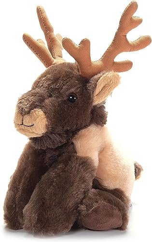 The Petting Zoo Peluche de alce, regalos para niños, animales salvajes del zoológico Onez, juguete de peluche de alce de 9 pulgadas