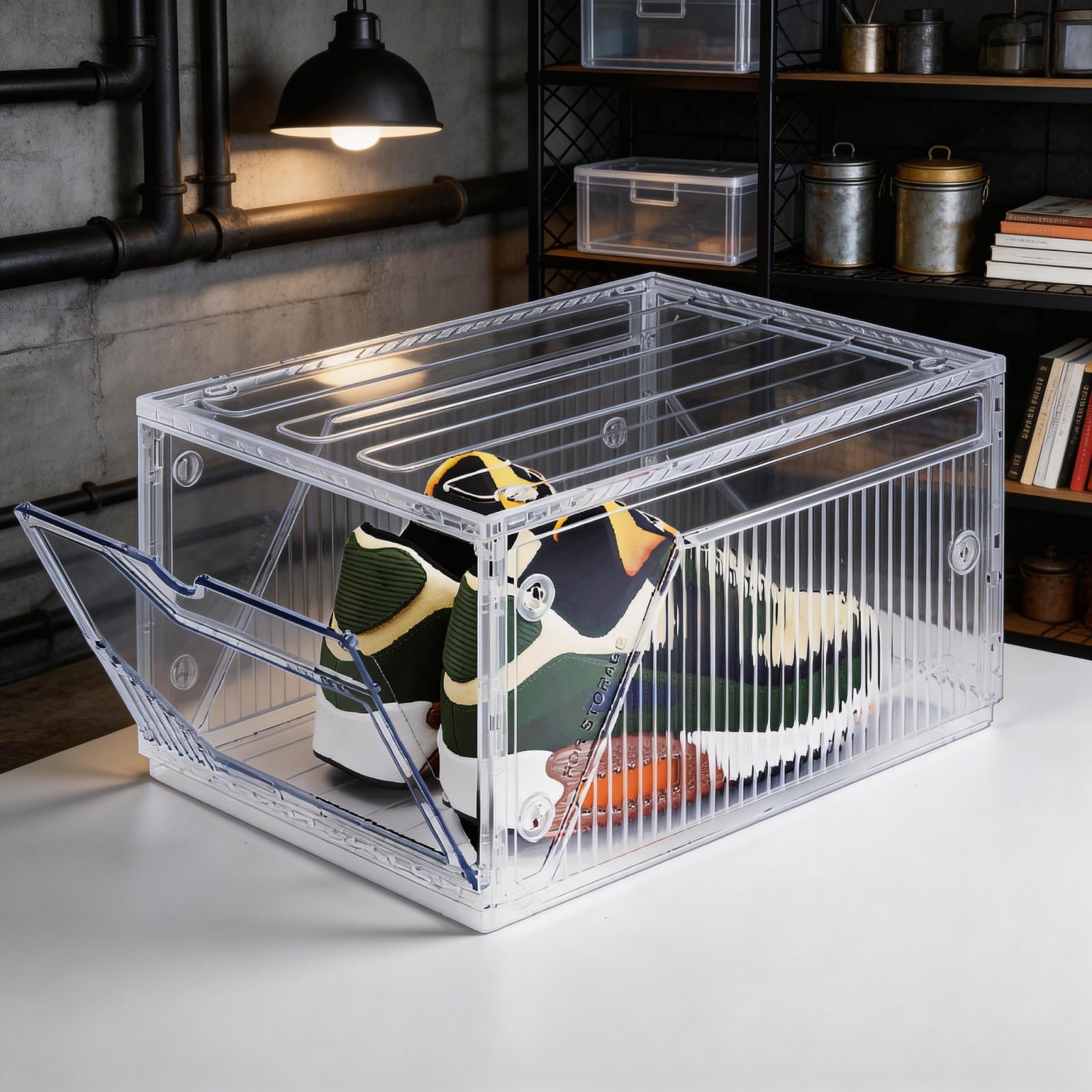 Amazon.com: BROVIEW XX-Large Shoe Sneaker Storage Boxes for Size
