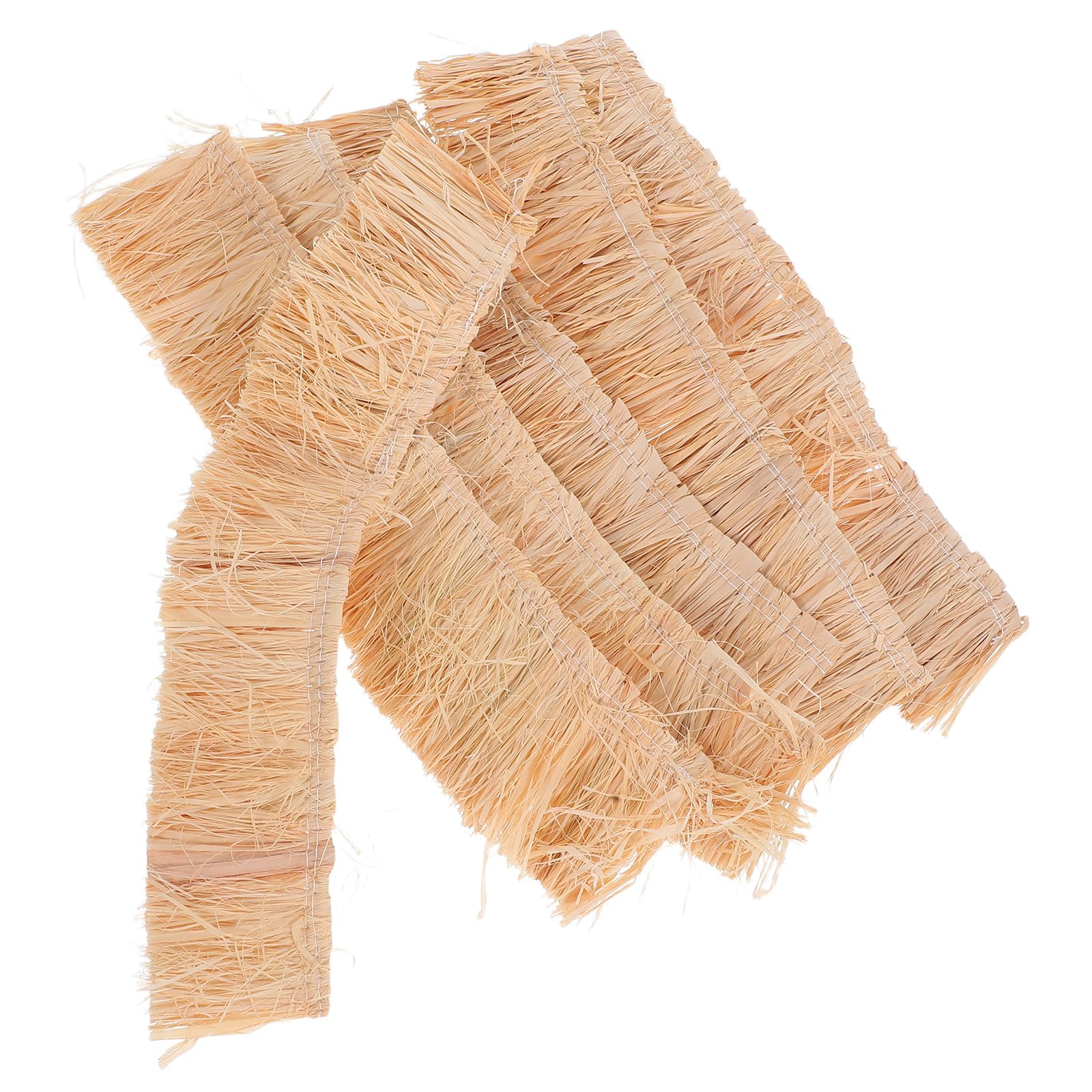 JOINPAYA 6 Pcs Miniature Straw Roof Thatch 7.87X1.57In Artificial Thatch Roof Tiles for Fairy Garden Dollhouse Thatched Diorama and Micro Landscape Decoration