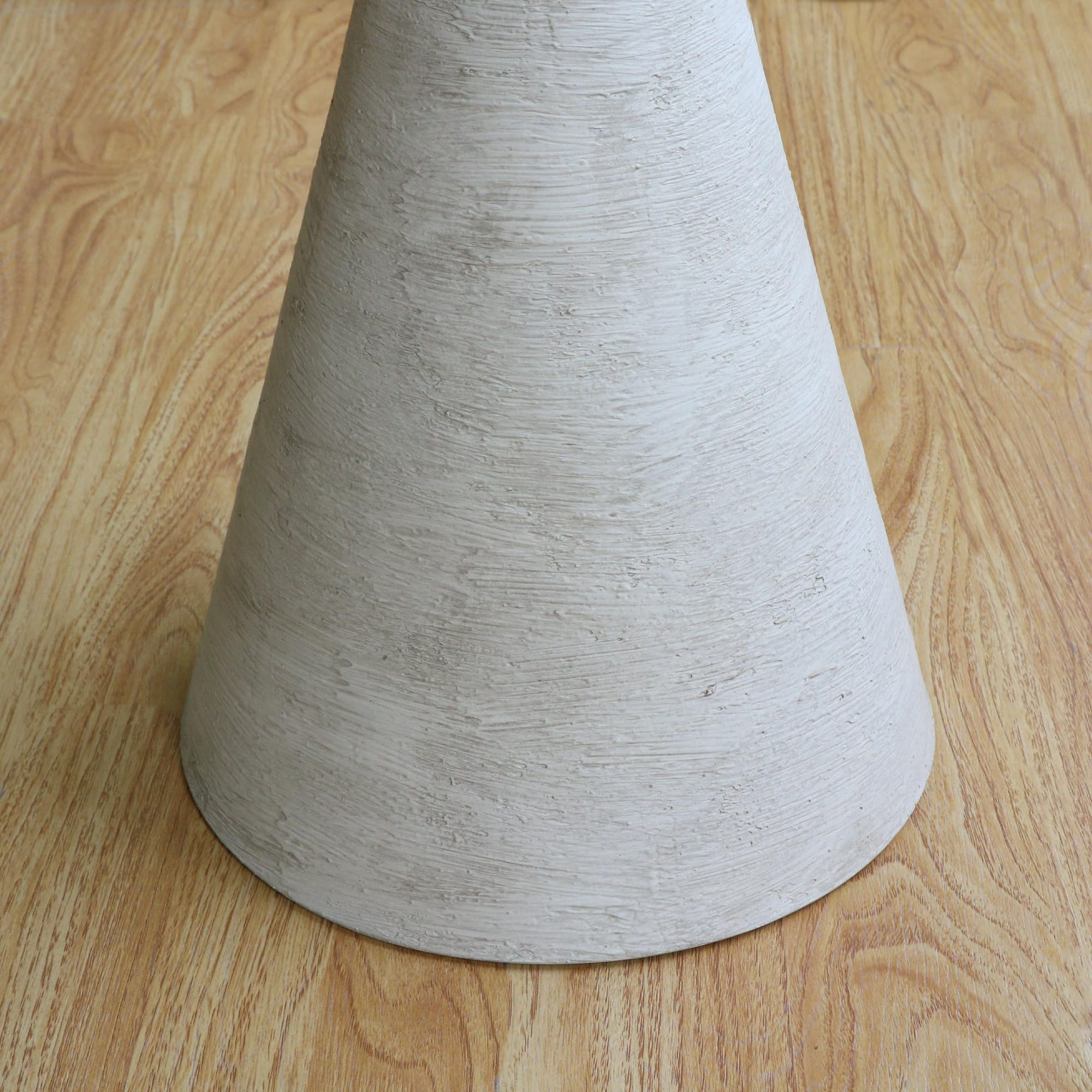 COVLON Small Drink Table, Round Martini Table, Drum End Table Side Table, Metal Accent Table,for Small Space Living Room, Bedroom, Dirt