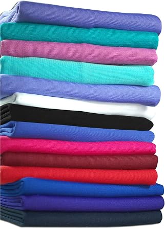 Polyester Jersey Knit Rib Stretch Fabric & Matching Ribbing Cuffs Waistbands Trim.Dress Making Material and Welts for Trimming Garments.British Made,Neotrims. Purple 1 Meter Fabric Only