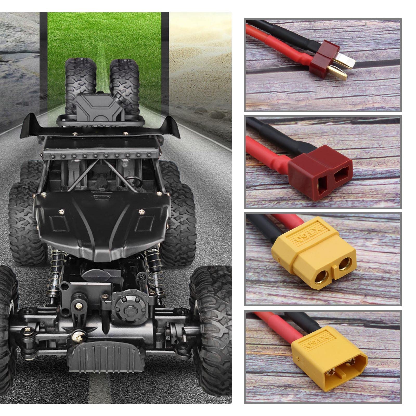 MagiDeal Connettore Adattatore T-Plug Maschio A XT60 Femmina Per Cavo Batteria RC - 4