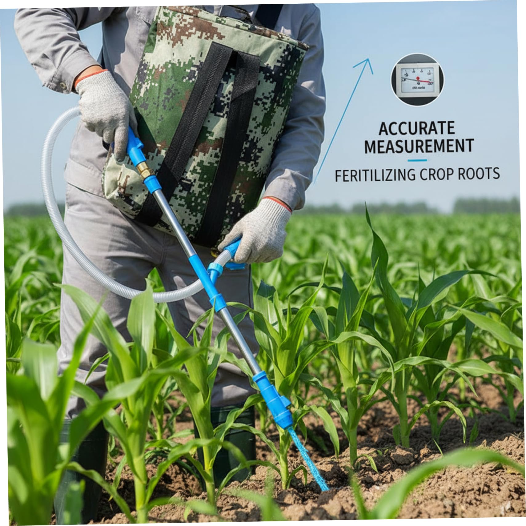 Spandiconcime per semi con zaino, applicatore manuale per fertilizzante per prato e giardino, strumento portatile per semi per mais, verdure, alberi da frutto