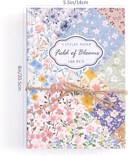 Vista 32 de emmoolife 300 hojas de papel estético para álbumes de recortes, retro, bohemio, pastel, collage de pared, suministros para álbumes de recortes, Arte