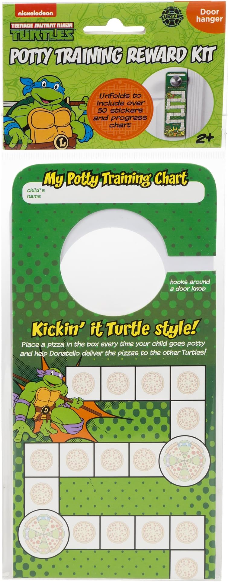 Nickelodeon TMNT Door Hang Version Potty Rewards Kit