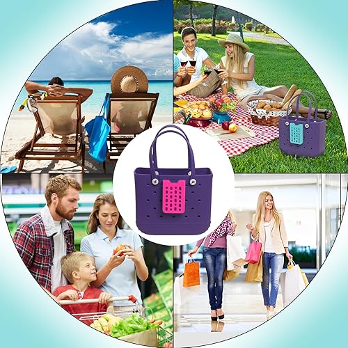 Miniatura 6 de Bogg Bag - Juego de accesorios, soporte para teléfono, llavero y gancho para bolsas Bogg, funda de silicona roja para teléfono celular