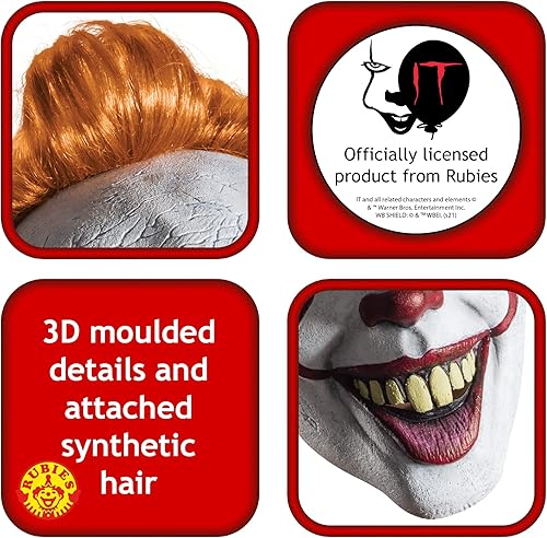 Miniatura 5 de Máscara para adultos IT Pennywise, Multi Color